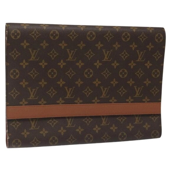 LOUIS VUITTON Monogram Porte envelope Clutch Bag M51801 LV Auth 113782 - Picture 1 of 15